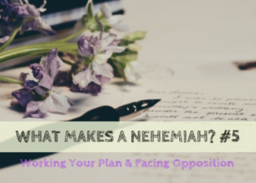 What Makes a Nehemiah? #5 – Working Your Plan and Facing Opposition
